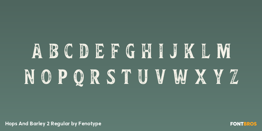 Hops And Barley 2 Regular Font Poster #3