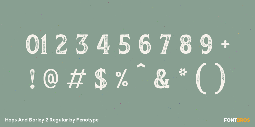 Hops And Barley 2 Regular Font Poster #4