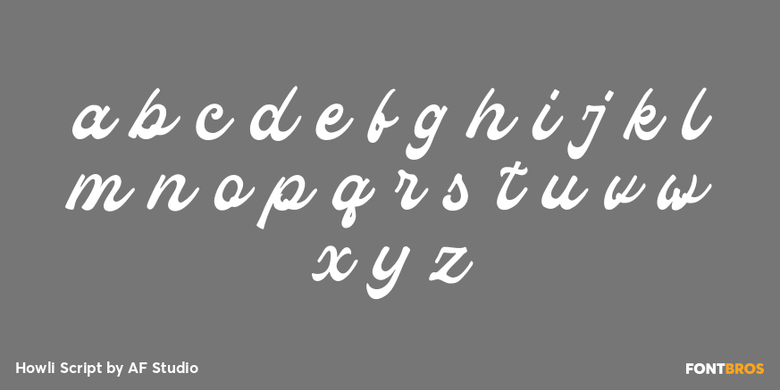 Howli Script Font Poster #3