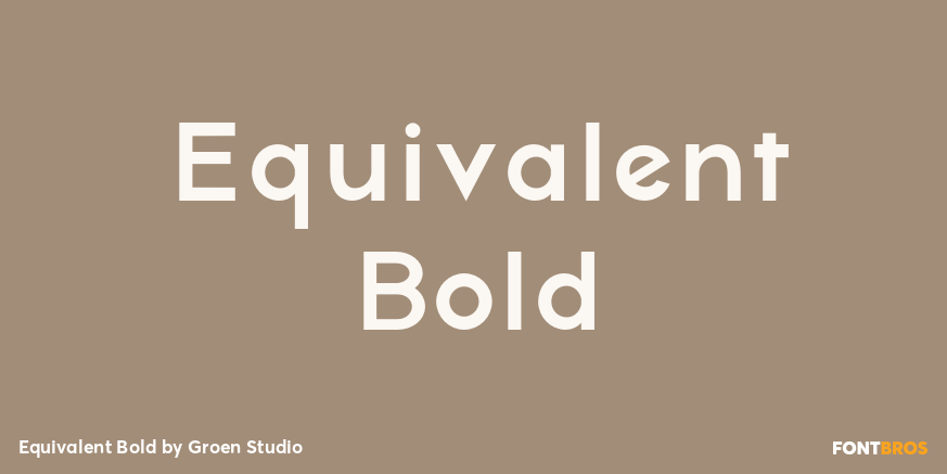 Equivalent Bold Poster