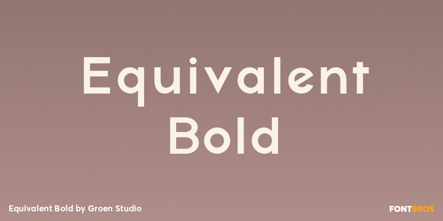 Equivalent Bold Poster