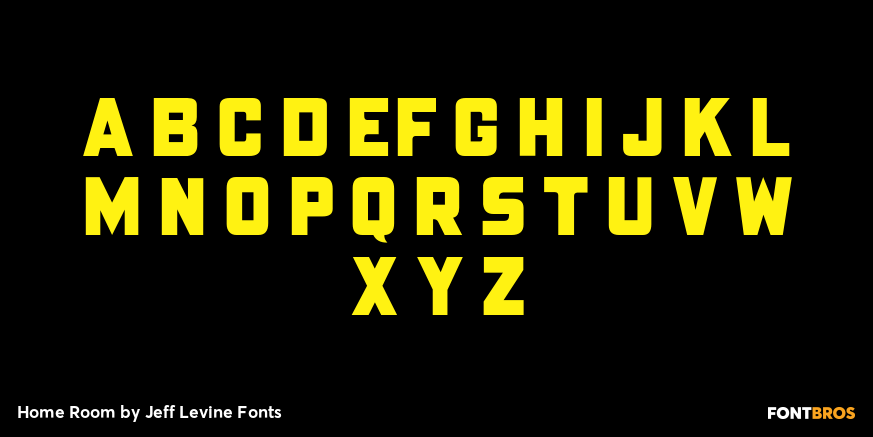 Home Room Font Poster #2