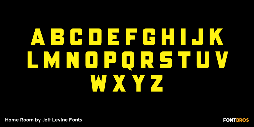 Home Room Font Poster #3