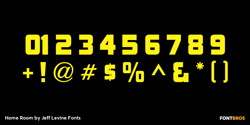 Home Room Font Poster #4