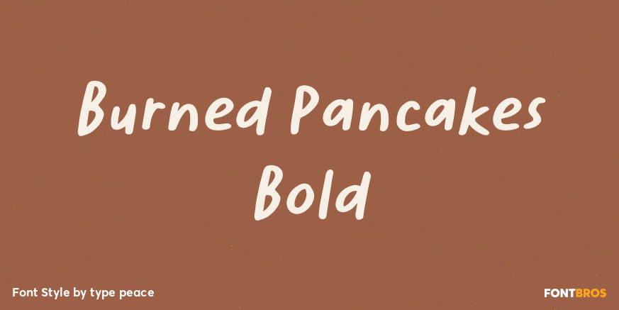 Burned Pancakes Bold Poster