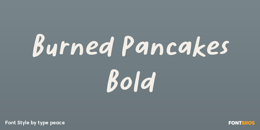 Burned Pancakes Bold Poster