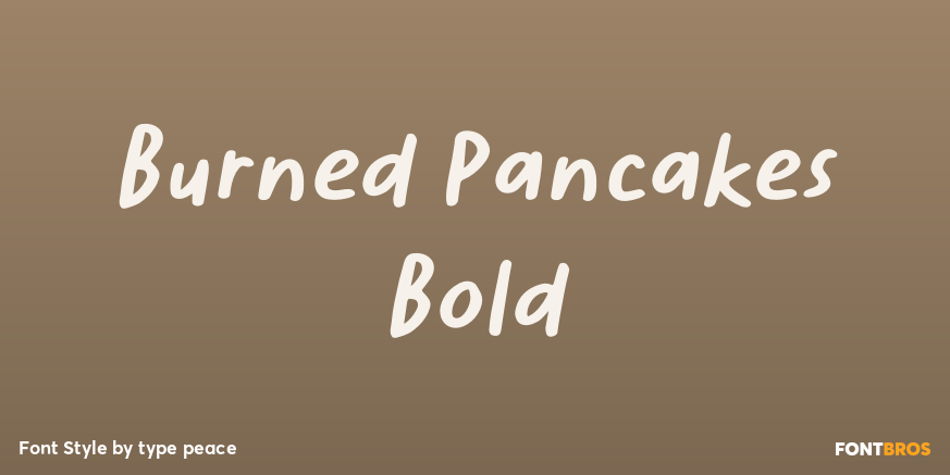 Burned Pancakes Bold Poster