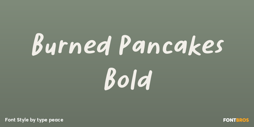 Burned Pancakes Bold Poster
