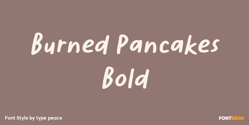 Burned Pancakes Bold Poster