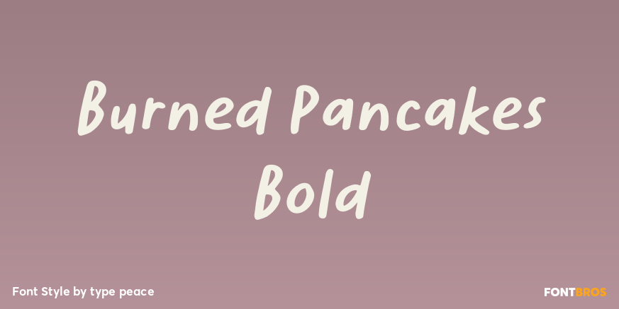 Burned Pancakes Bold Poster