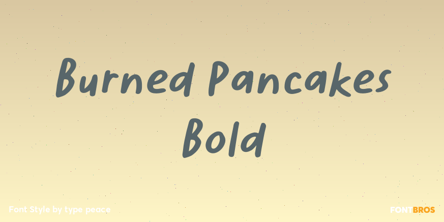 Burned Pancakes Bold Poster
