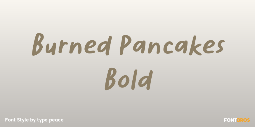 Burned Pancakes Bold Poster