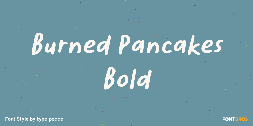 Burned Pancakes Bold Poster