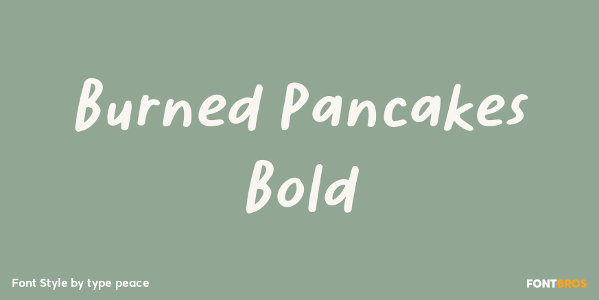 Burned Pancakes Bold Poster