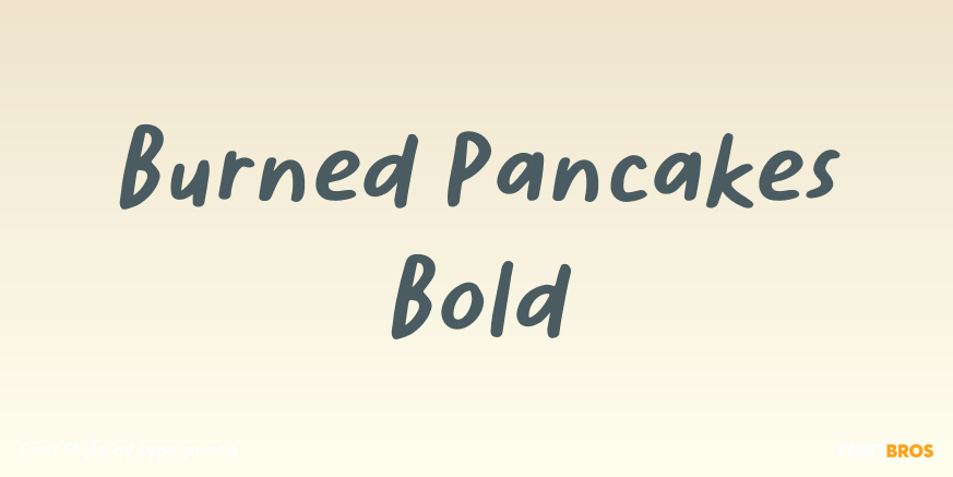 Burned Pancakes Bold Poster