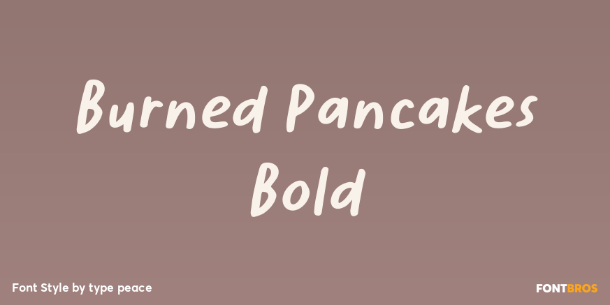 Burned Pancakes Bold Poster