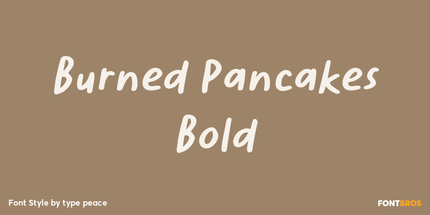 Burned Pancakes Bold Poster