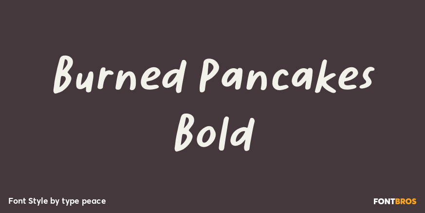 Burned Pancakes Bold Poster
