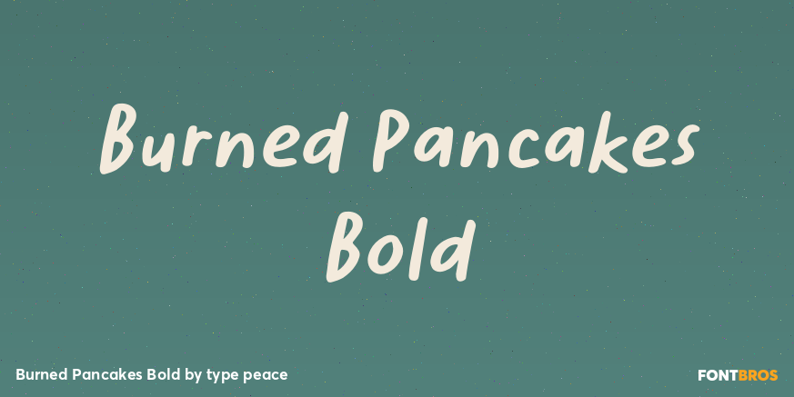 Burned Pancakes Bold Poster