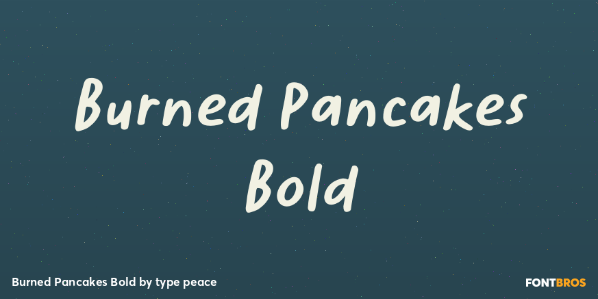Burned Pancakes Bold Poster
