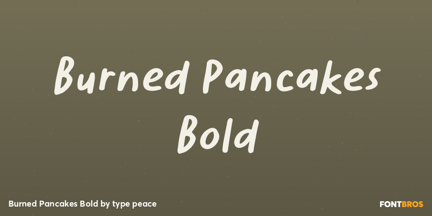 Burned Pancakes Bold Poster