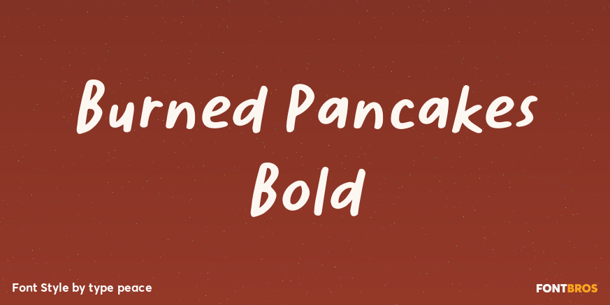 Burned Pancakes Bold Poster