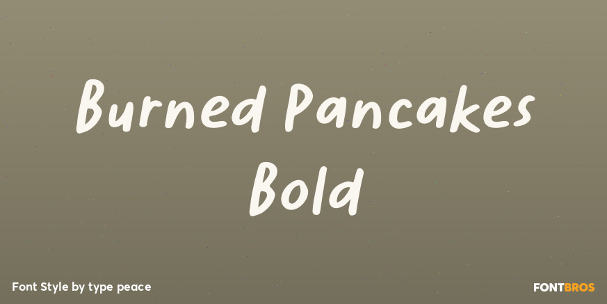 Burned Pancakes Bold Poster