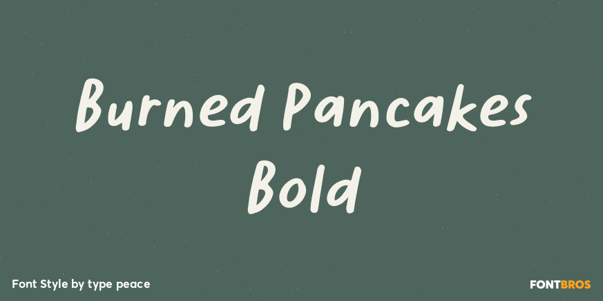 Burned Pancakes Bold Poster