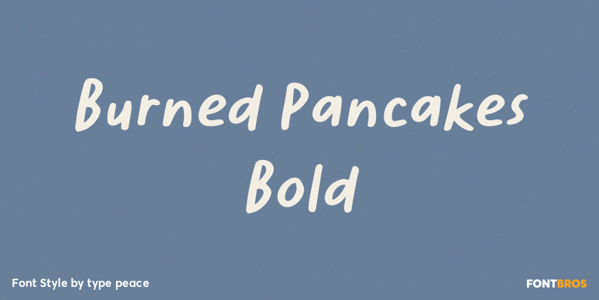 Burned Pancakes Bold Poster