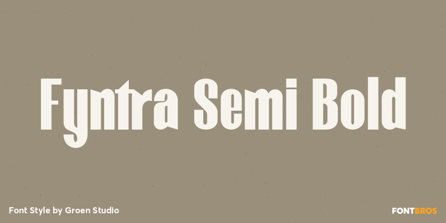 Fyntra Semi Bold Poster