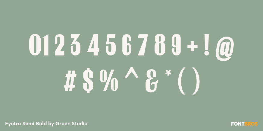 Fyntra Semi Bold Font Poster #4