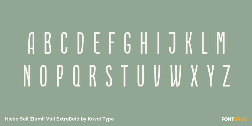 Hleba Soli Ziamli Voli ExtraBold Font Poster #2