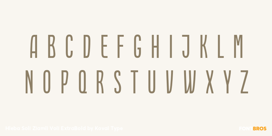 Hleba Soli Ziamli Voli ExtraBold Font Poster #1