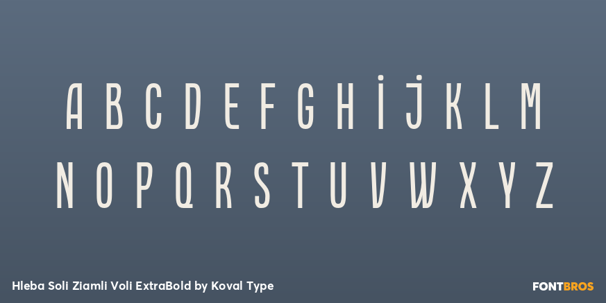 Hleba Soli Ziamli Voli ExtraBold Font Poster #1