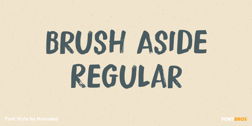 Brush Aside Regular Poster