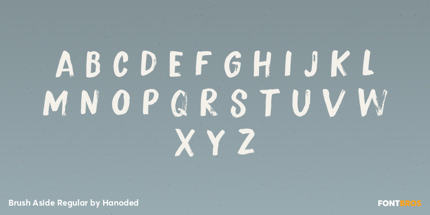 Brush Aside Regular Font Poster #2