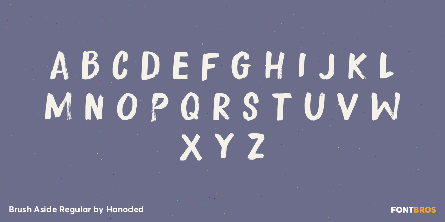 Brush Aside Regular Font Poster #3