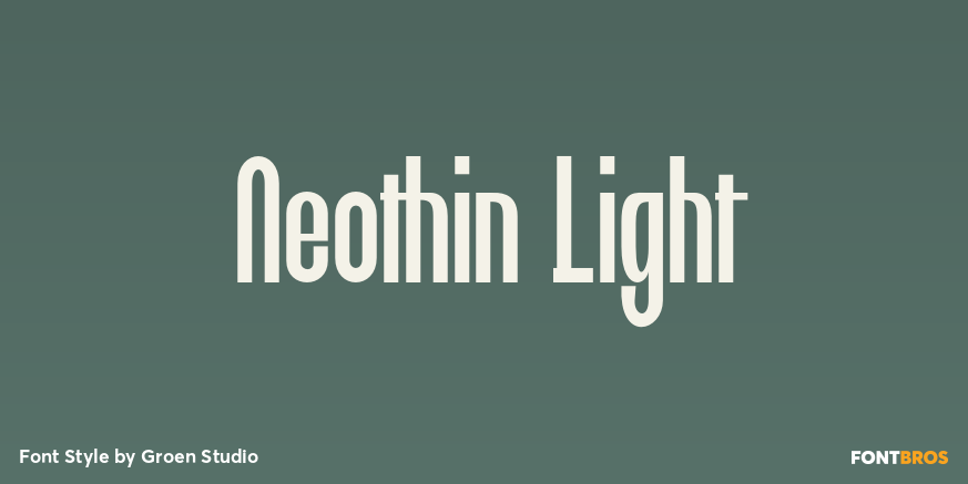 Neothin Light Font Poster #1