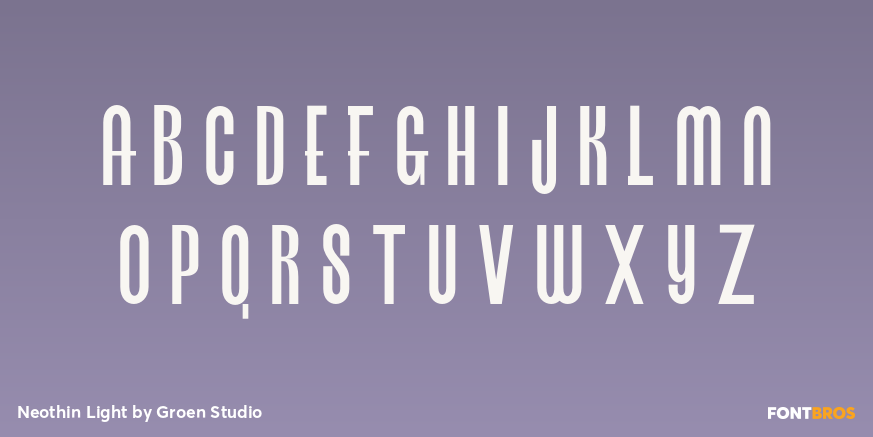 Neothin Light Font Poster #2