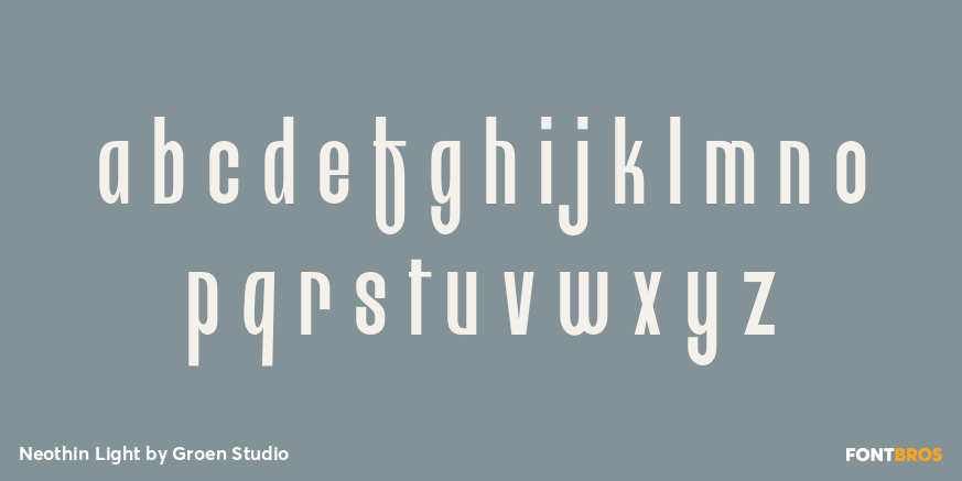 Neothin Light Font Poster #3