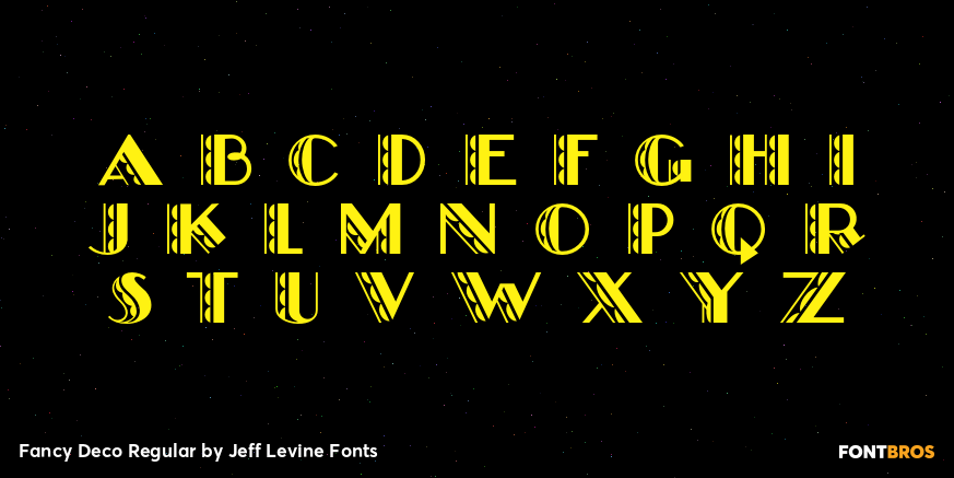 Fancy Deco Regular Font Poster #2