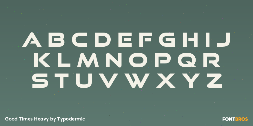 Good Times Heavy Font Poster #2