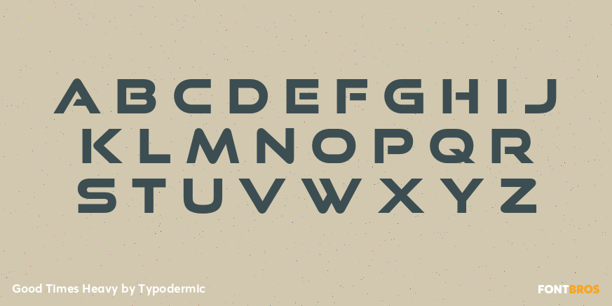 Good Times Heavy Font Poster #3