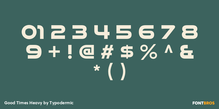 Good Times Heavy Font Poster #4