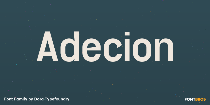 Adecion Font Poster #1