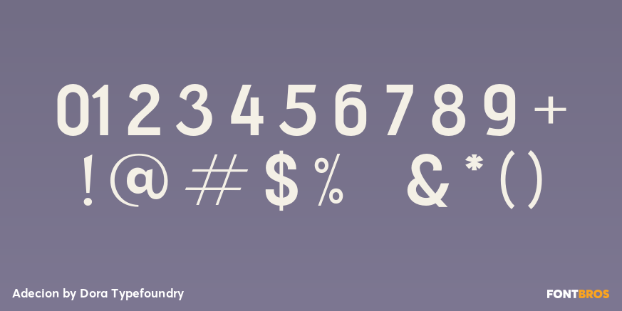 Adecion Font Poster #1