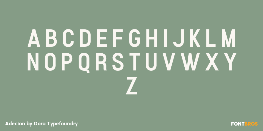 Adecion Font Poster #1