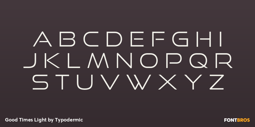 Good Times Light Font Poster #2