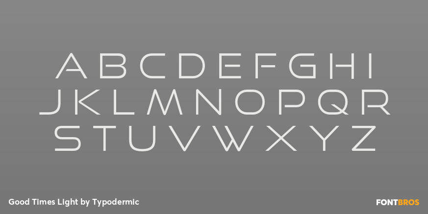 Good Times Light Font Poster #3