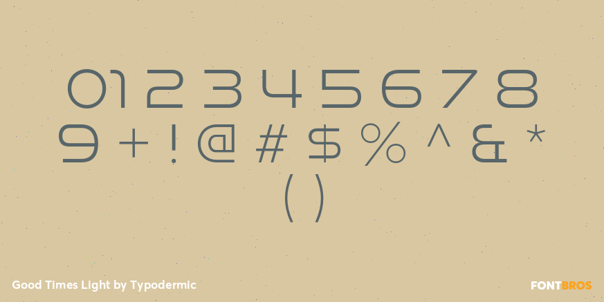 Good Times Light Font Poster #4